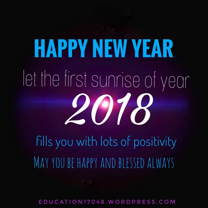Year 2018 , happy new year